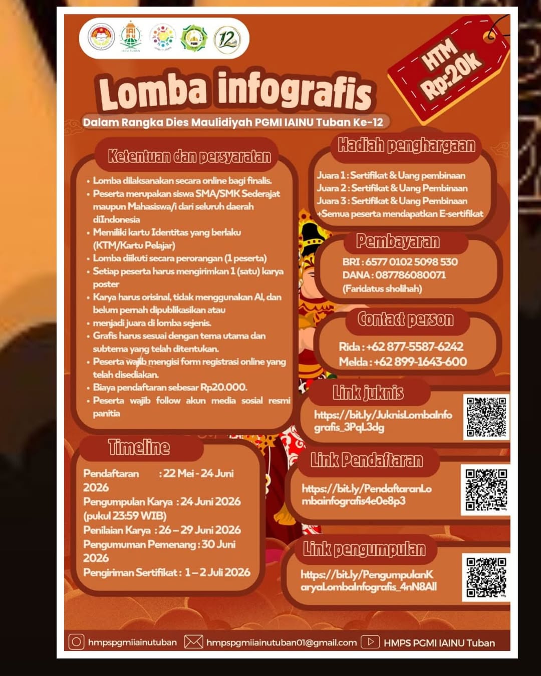 ✨ LOMBA DESAIN INFOGRAFIS DIES MAULIDIYAH KE-12 ✨