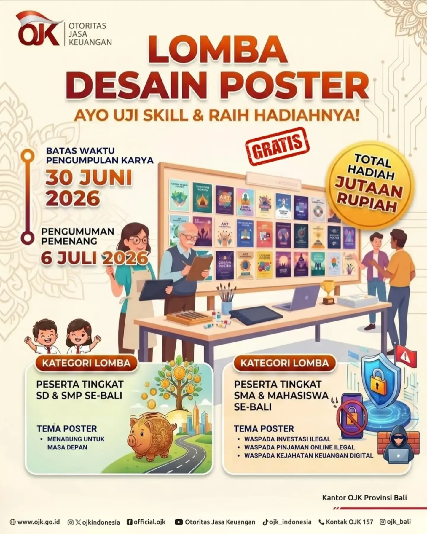 Lomba Design Poster Gratis🆓🆓🆓 Hadiah jutaan rupiah
