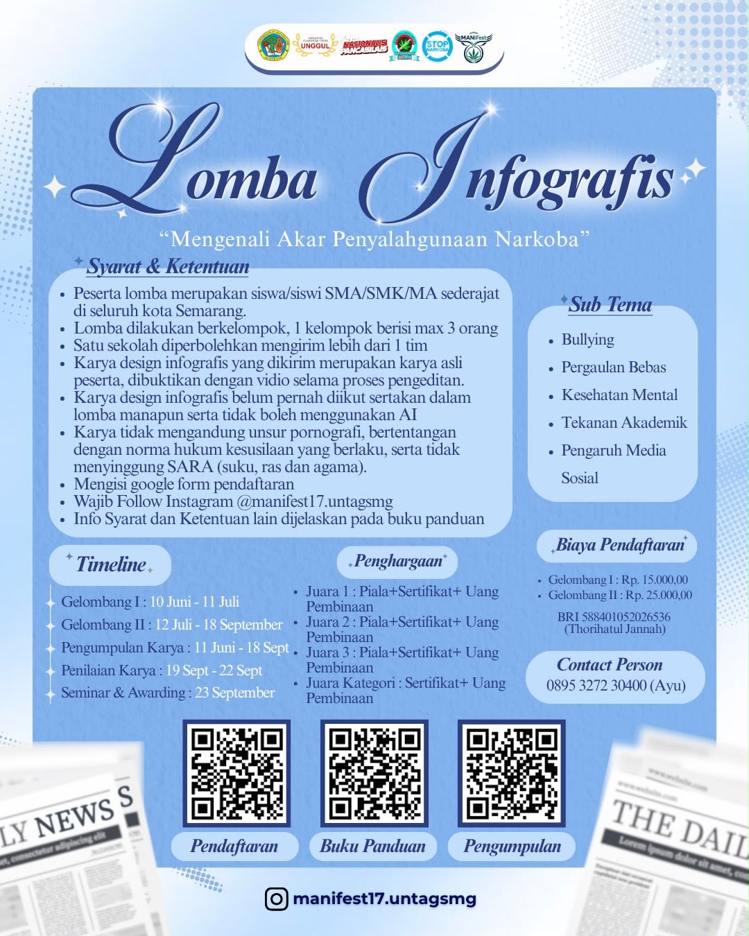 PERPANJANGAN PENDAFTARAN LOMBA INFOGRAFIS MANiFest 2026!