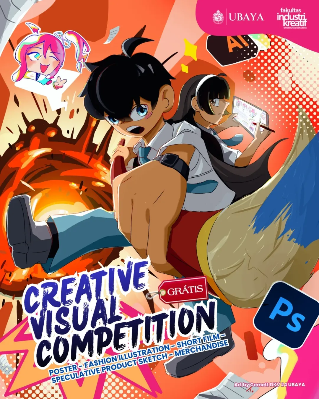Lomba Visual Kreatif Gratis 🆓🆓🆓🆓. Hadiah jutaan rupiah